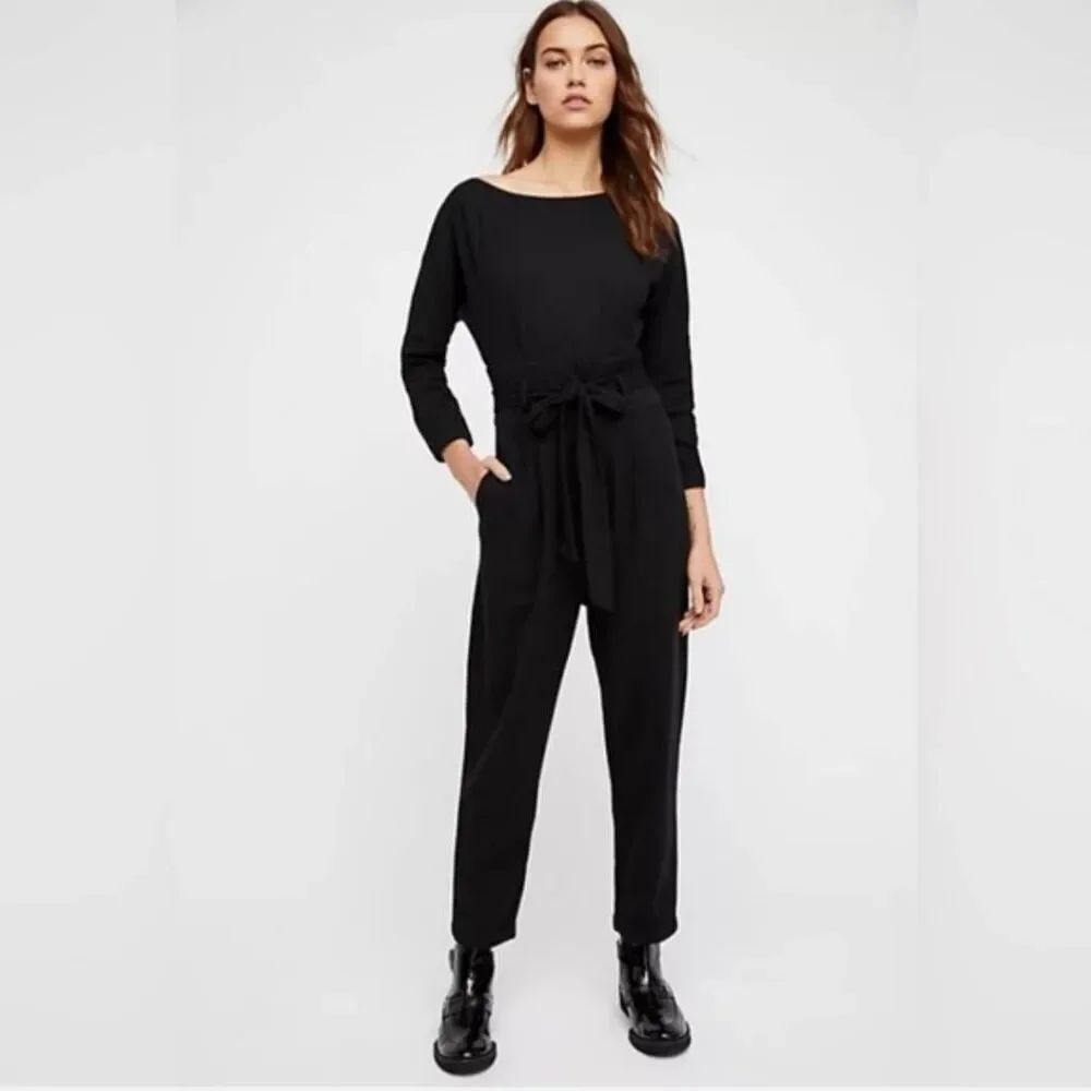 Free People Biffy Belted Jumpsuit